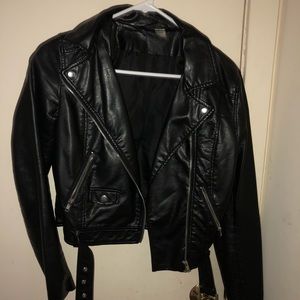 H&M size 4 leather jacket